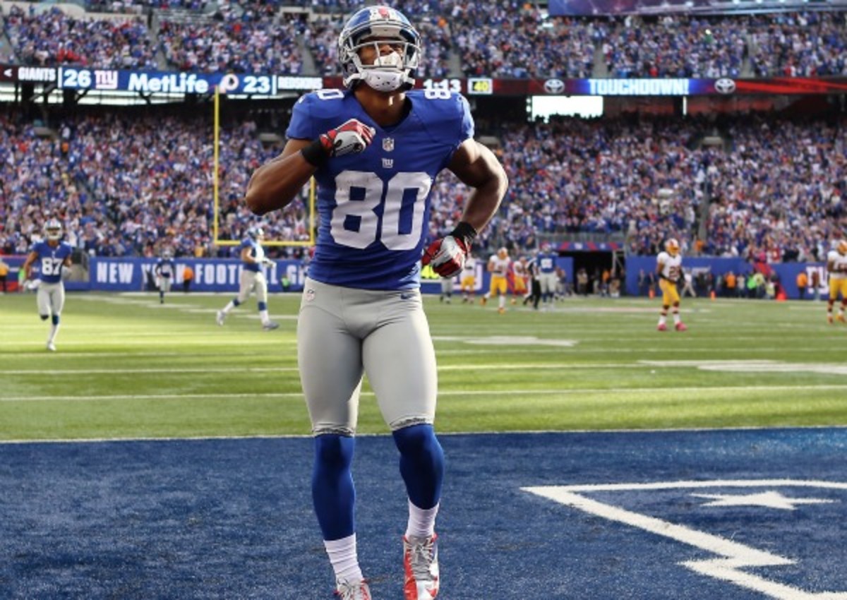 Victor Cruz surprised the NFL with 178 receptions in his first two seasons. (Elsa/Getty Images)