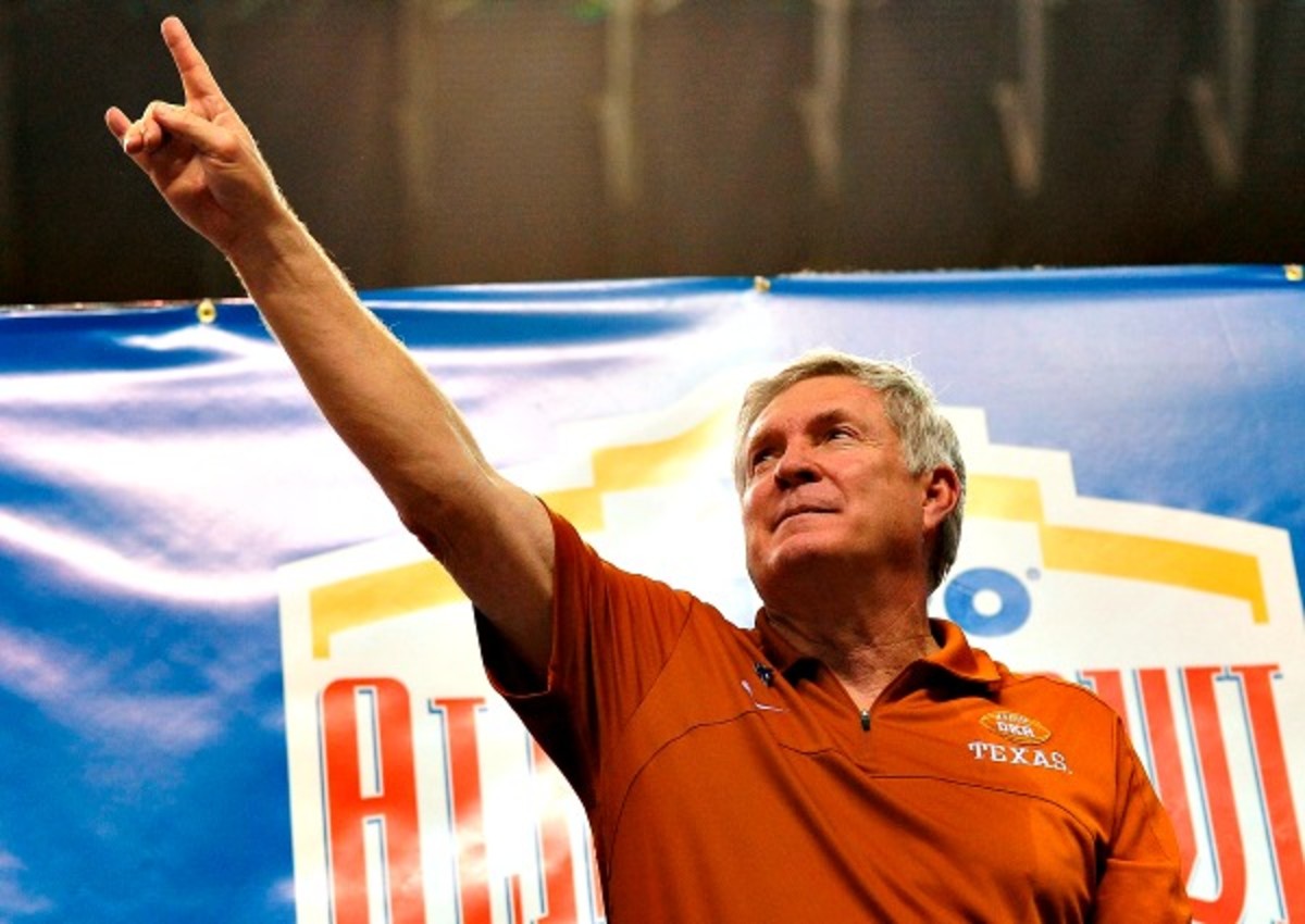 Mack Brown has brought the Texas Longhorns to two BCS national championship games. (Stacy Revere/Getty Images)