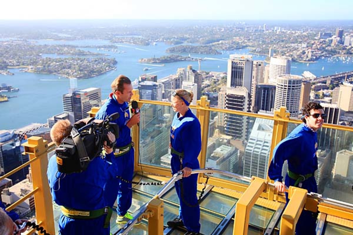 Caro's interview with 7 Network on Syd's Skywalk