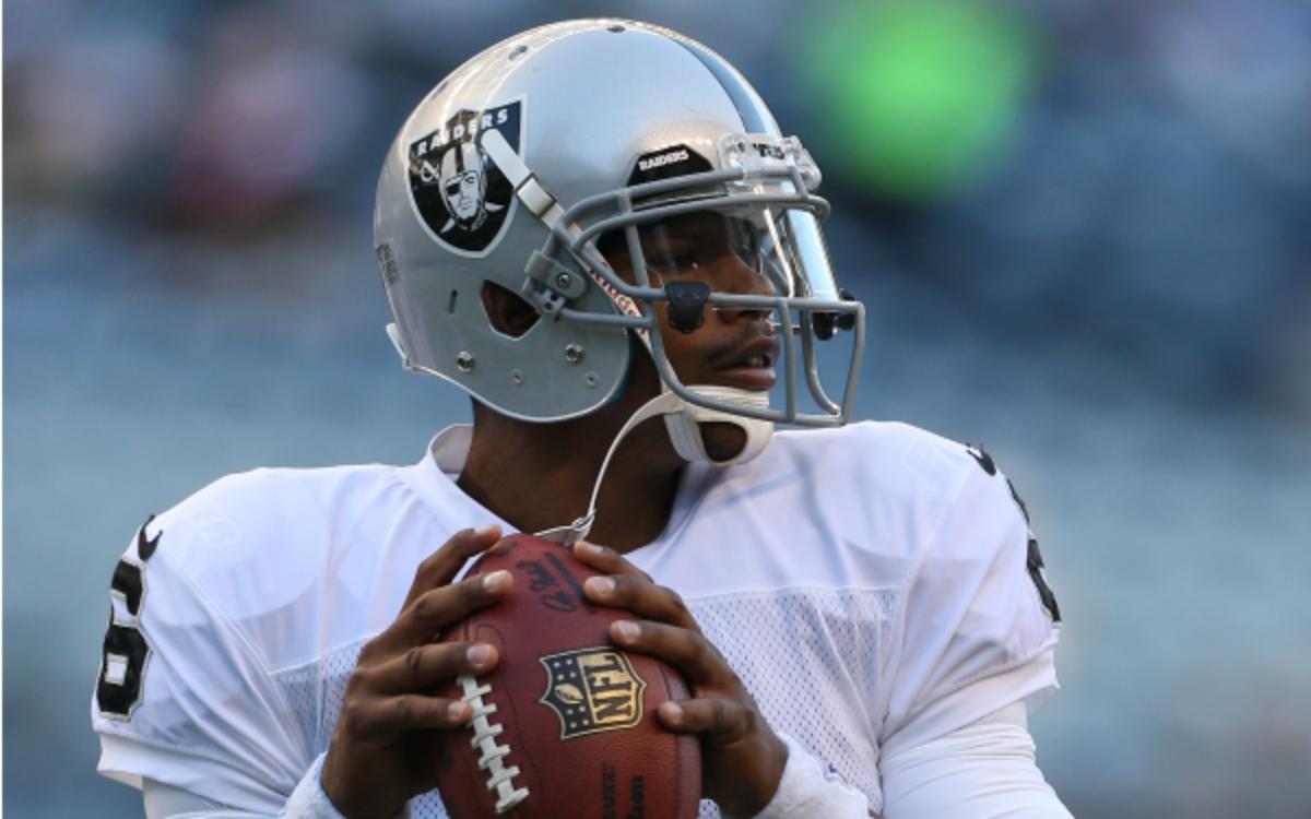 Terrelle Pryor will be the Raiders' starting quarterback on Sunday. (Otto Greule Jr./Getty Images)