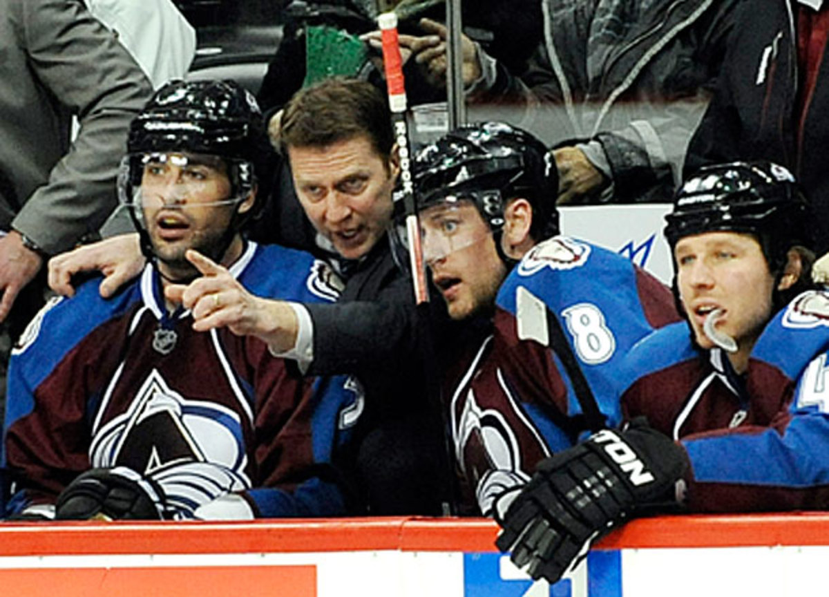 Coach Joe Sacco of the Colorado Avalanche is under fire