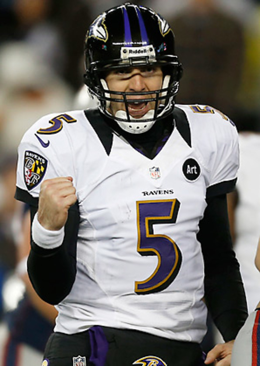 Joe Flacco's new contract reportedly includes $52 million in guaranteed money. (Stacy Revere/Getty Images)