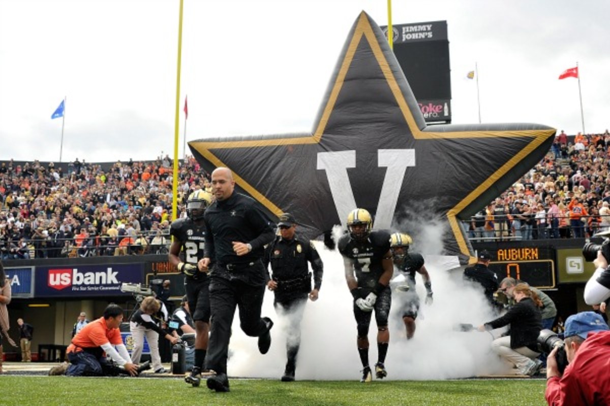 Vanderbilt head coach James Franklin dismissed four members of his team in June. (Frederick Breedon/Getty Images)