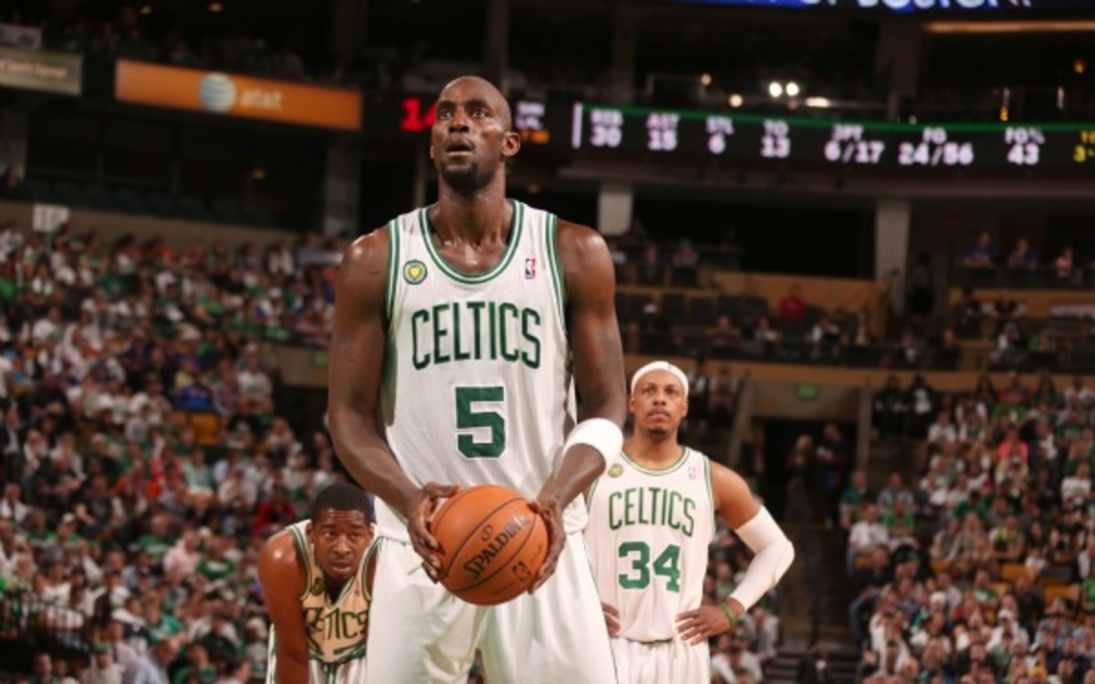 The Nets are interested in possibly acquiring Celtics' Kevin Garnett (Nathaniel S. Butler/Getty Images)
