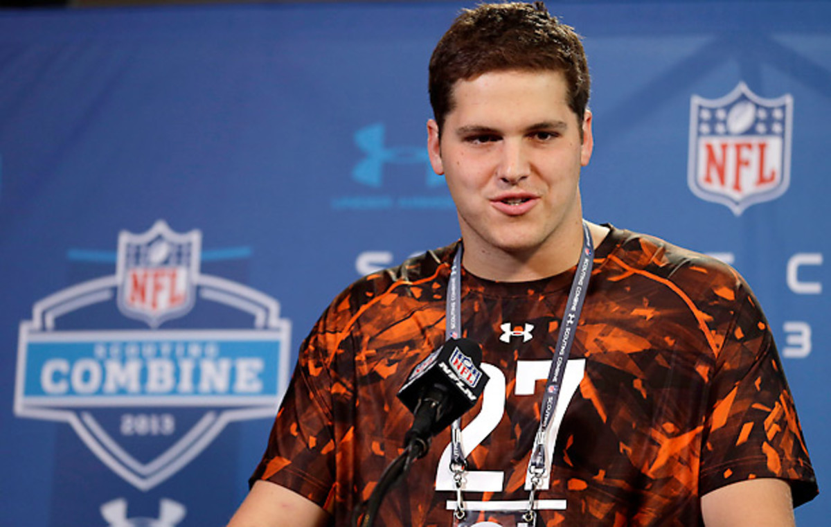 Luke Joeckel is widely considered the top prospect available in this year's draft. (Michael Conroy/AP)