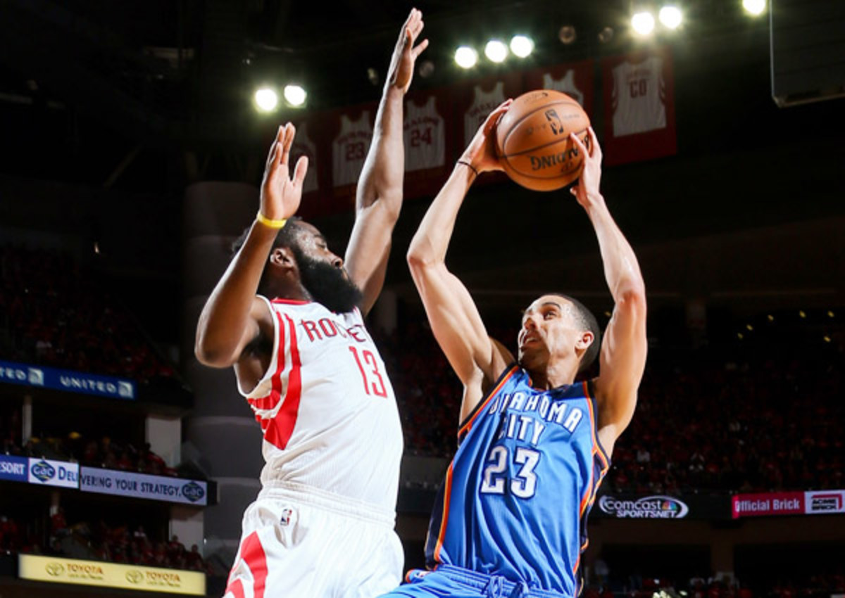 A major piece of the James Harden trade, Kevin Martin (right) will reportedly leave the Thunder to join the Timberwolves.