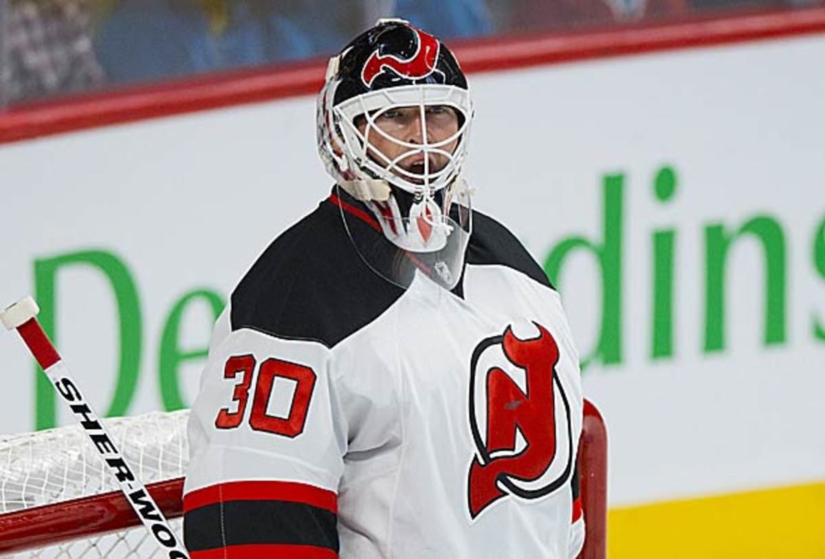 Martin Brodeur of the New Jersey Devils will see his streak of opening night starts end