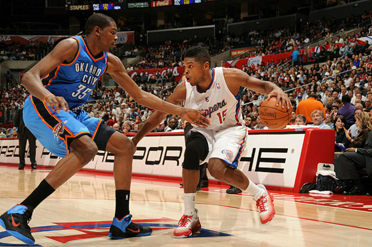 Ryan Gomes (right) will soon be taking the court with Kevin Durant of the Thunder.