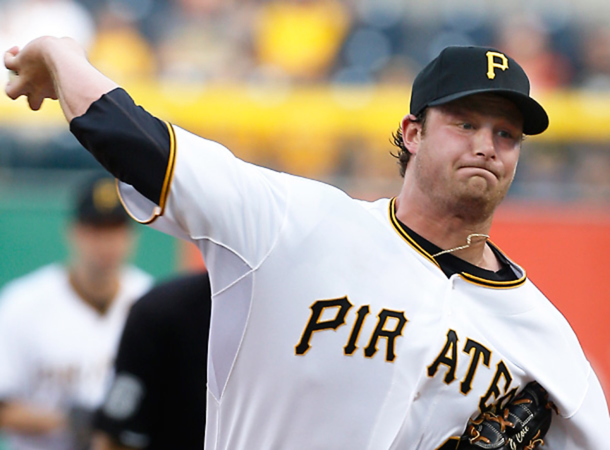 Gerrit Cole's velocity was tremendous, but his control was even better on Tuesday night. [Keith Srakocic/AP]