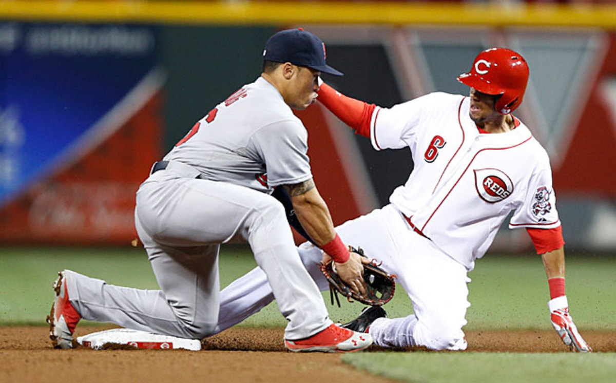 Billy Hamilton has already stolen 13 bases without being caught in just 11 games since being called up.
