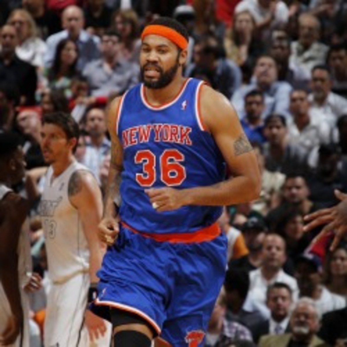 The Knicks fear that Rasheed Wallace could be lost for the season with a foot injury. (Gregory Shamus/NBA/Getty Images)