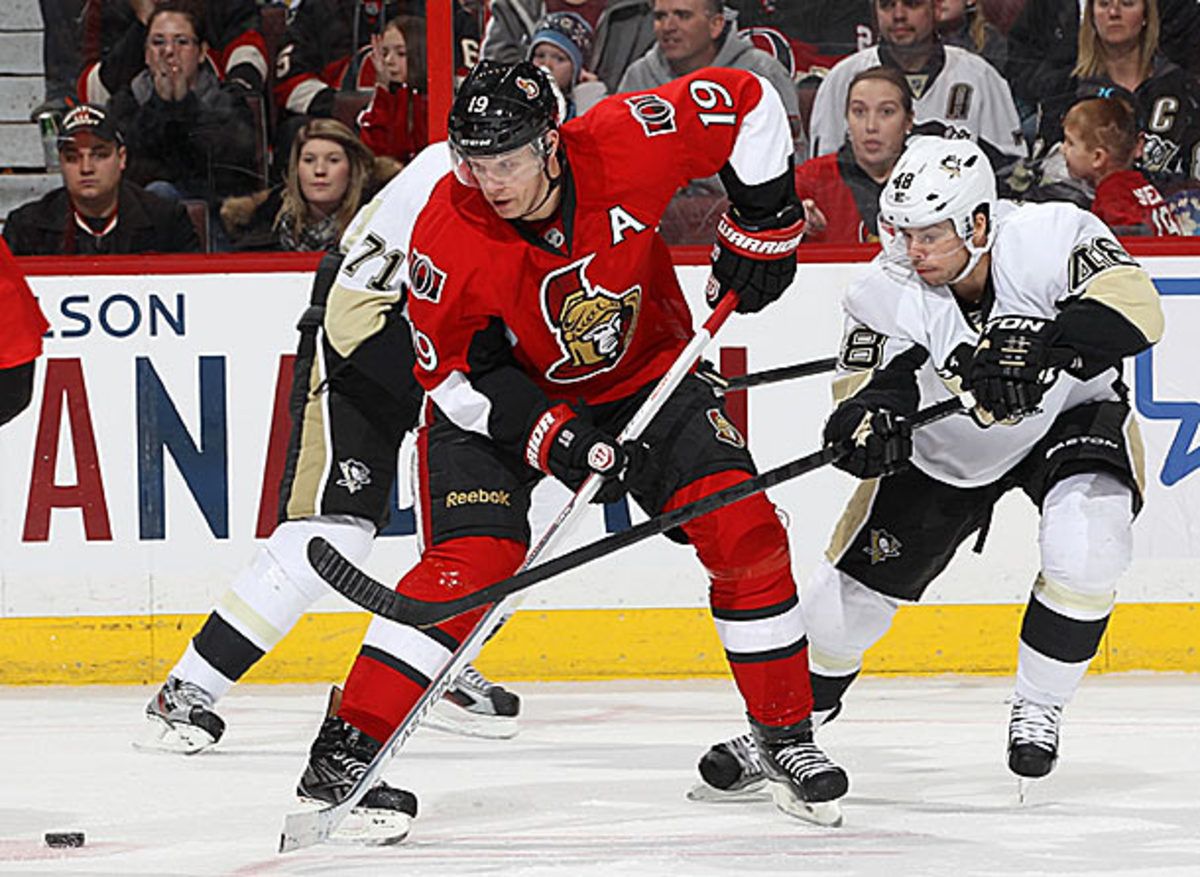 Jason Spezza's back injury is a major blow to the Ottawa Senators