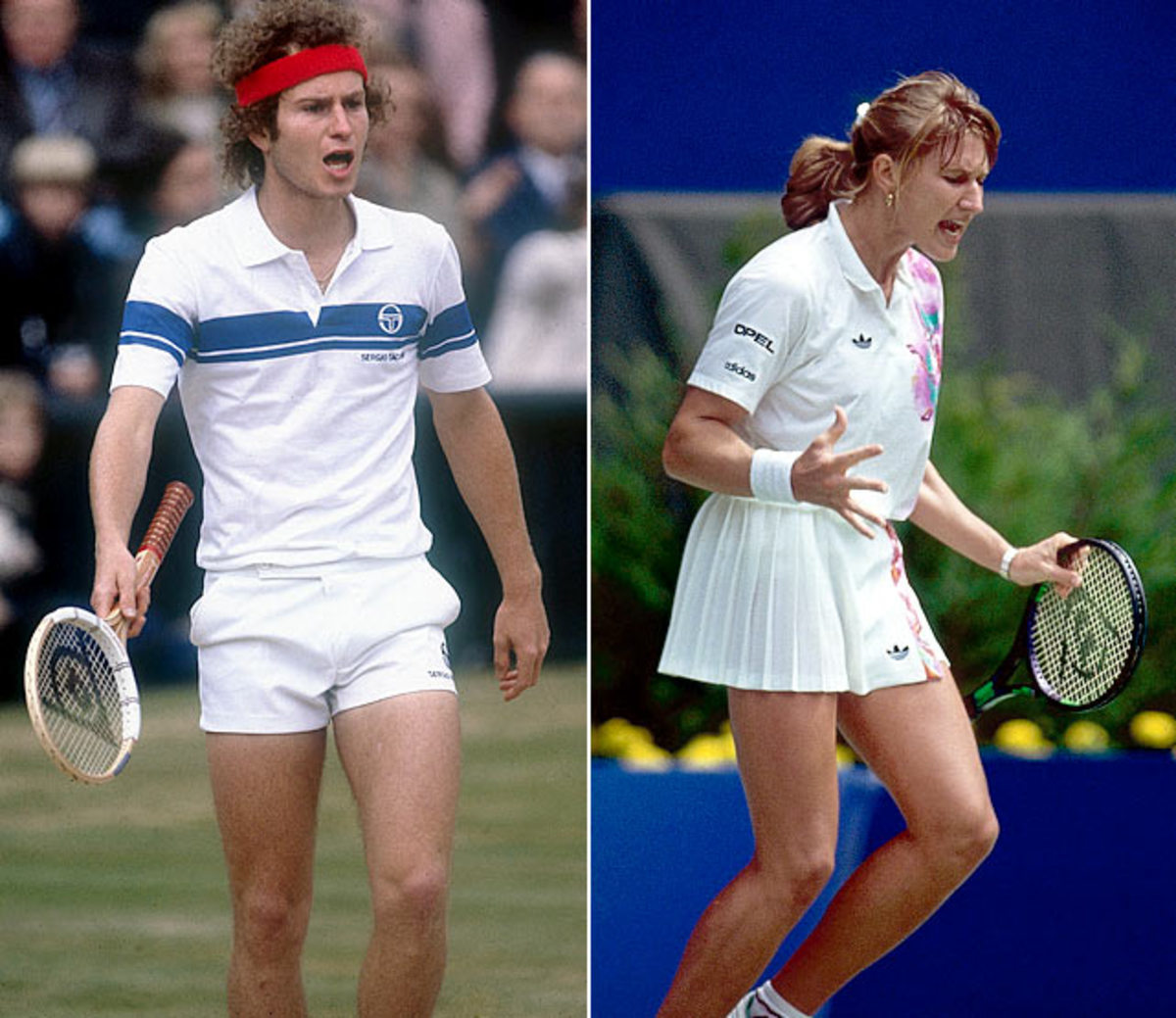 John McEnroe and Steffi Graf