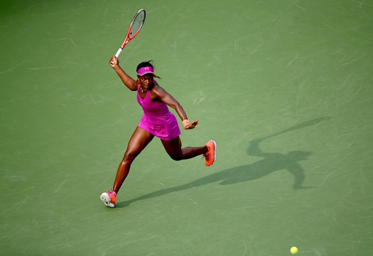 Twice this year, Sloane has outlasted Serena at a Slam. (Clive Brunskill/Getty Images)