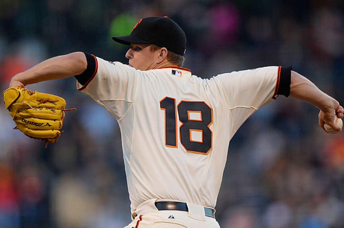 Prior to getting hit, Cain allowed three runs and seven hits in 3 1/3 innings pitched against the Pirates.