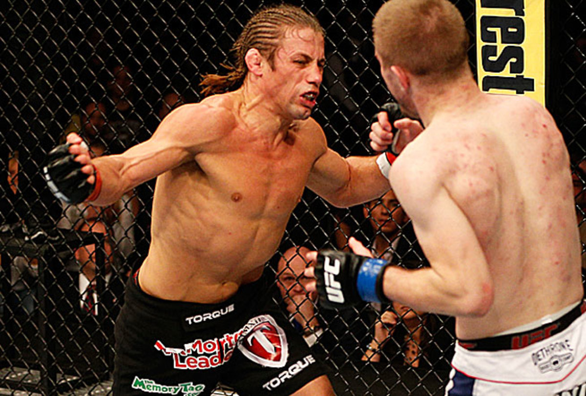 Urijah Faber (left) proved at 34 years old, he's still a force to be reckoned with in UFC. 