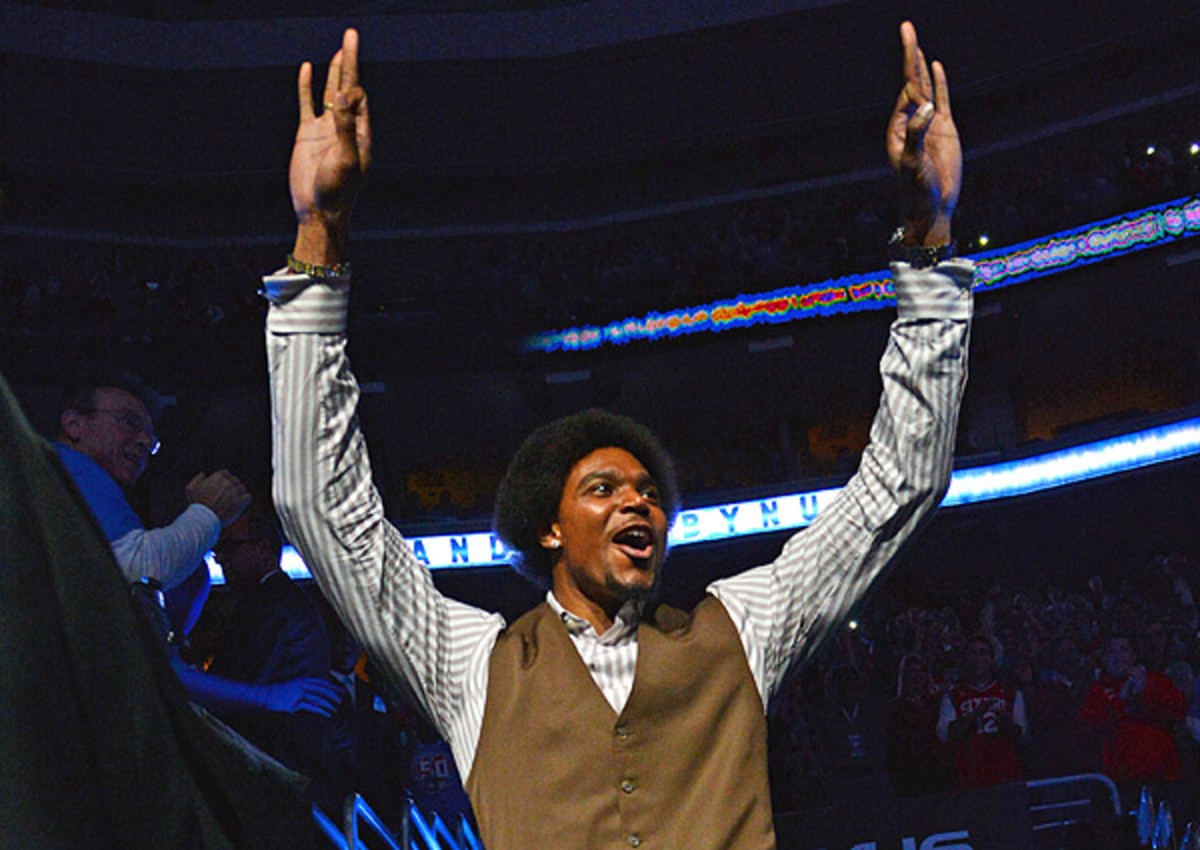 Andrew Bynum didn't play a minute for the Sixers this season. (Jesse D. Garrabrant/NBAE via Getty Images)