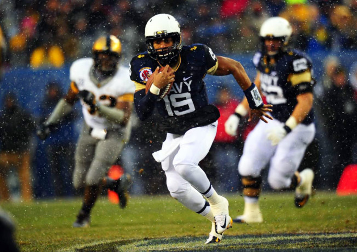 Navy sophomore Keenan Reynolds rushed for 29 touchdowns this year, an FBS record for a quarterback.