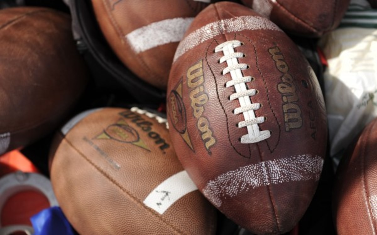 Two high school football referees were arrested for public intimidation. (Denver Post via Getty Images)