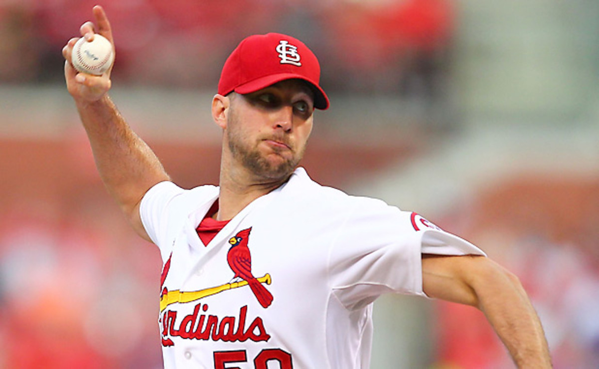 Adam Wainwright's 2.31 ERA and 106 strikeouts in 116.2 innings are a large part of the Cardinals' MLB-best record. (Dilip Vishwanat/Getty Images)