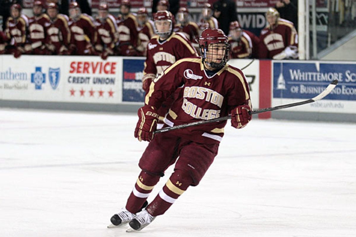 Johnny Gaudreau of the Boston College Eagles will play in the Beanpot Tournament