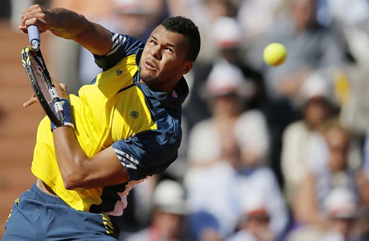 Jo-Wilfried Tsonga advanced to the French Open semifinals for the first time.