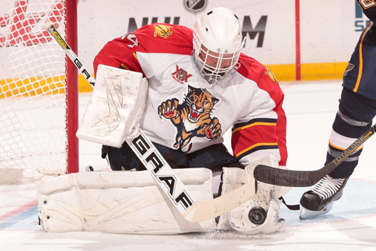 Despite a wonky groin, Florida Panthers goalie Tim Thomas has shown flashes of the brilliance that won him the Vezina Trophy in 2011 with the Boston Bruins. 