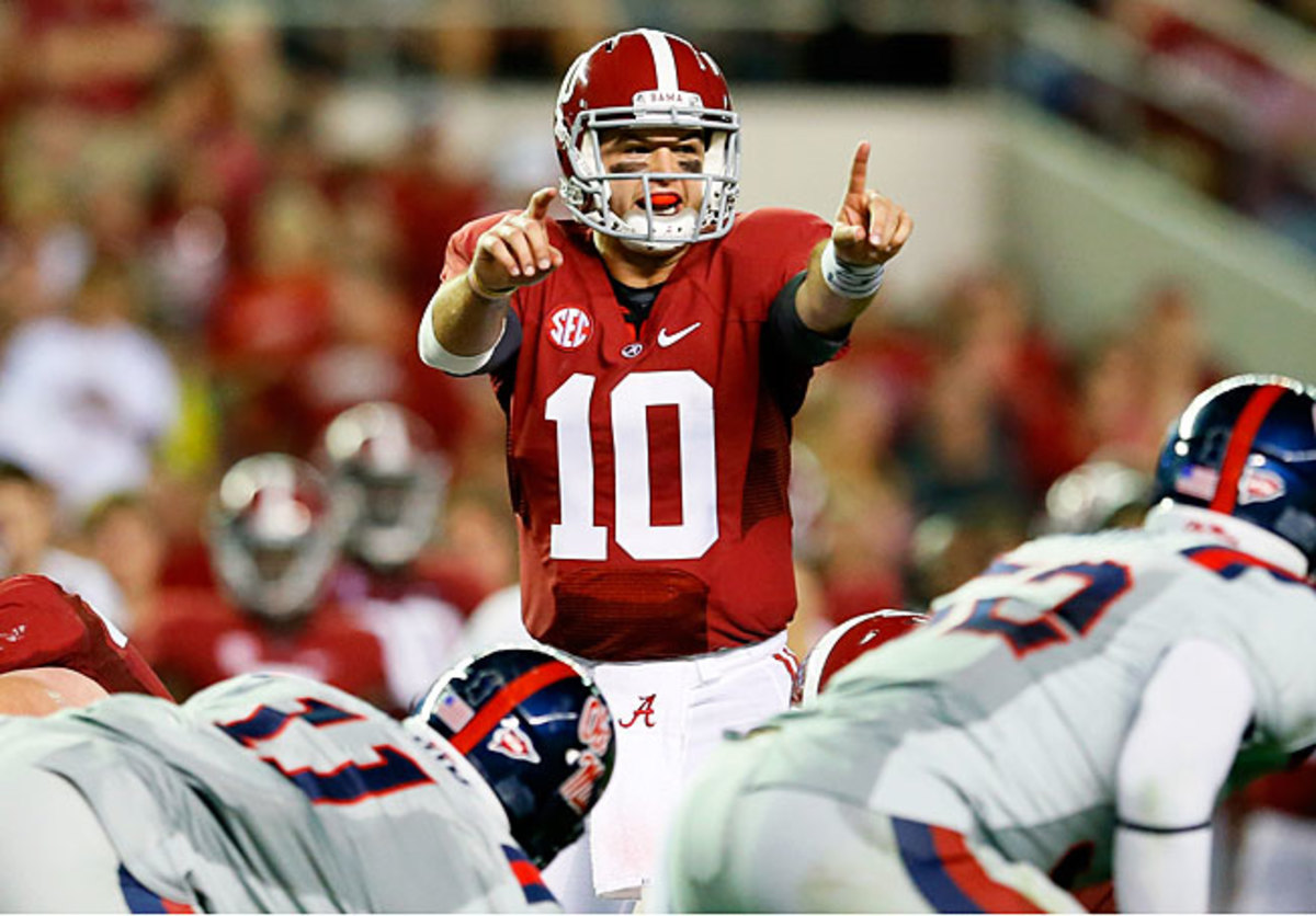 Quarterback AJ McCarron will look to lead 'Bama to a third straight BCS championship in the '13 season.