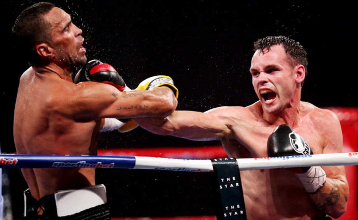 Daniel Geale (right) defeated by a unanimous decision in January. 