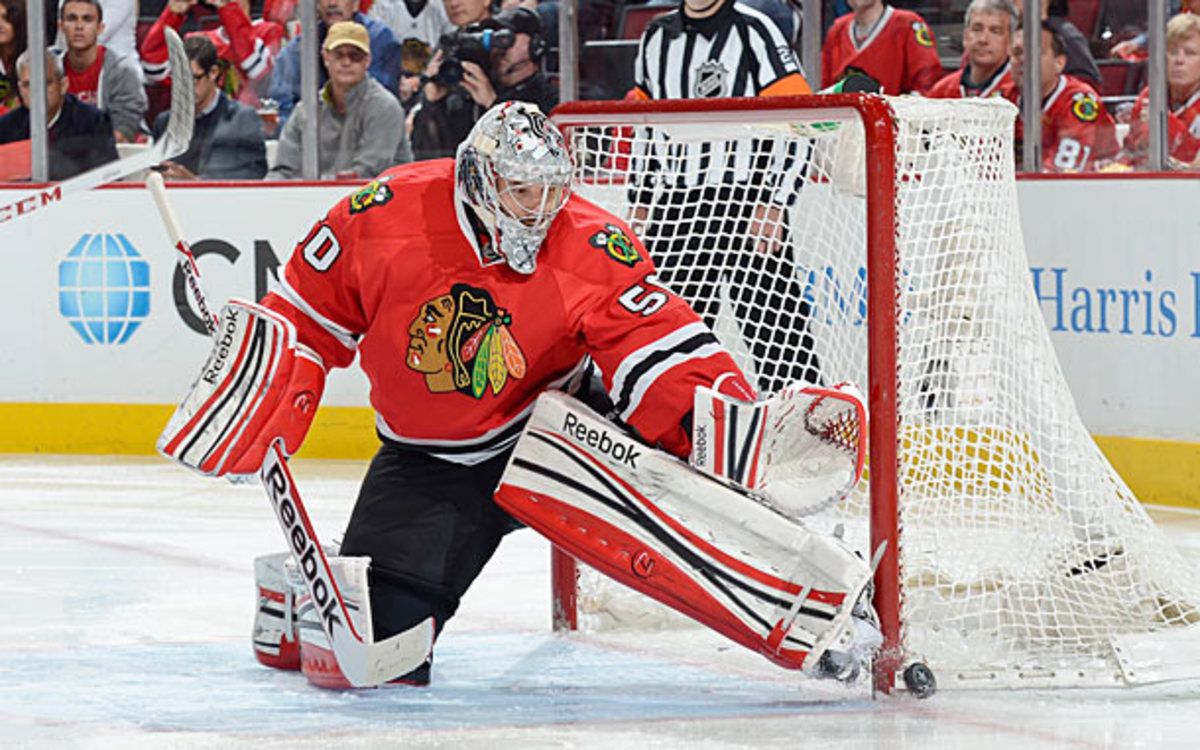 Blackhawks goalie Corey Crawford