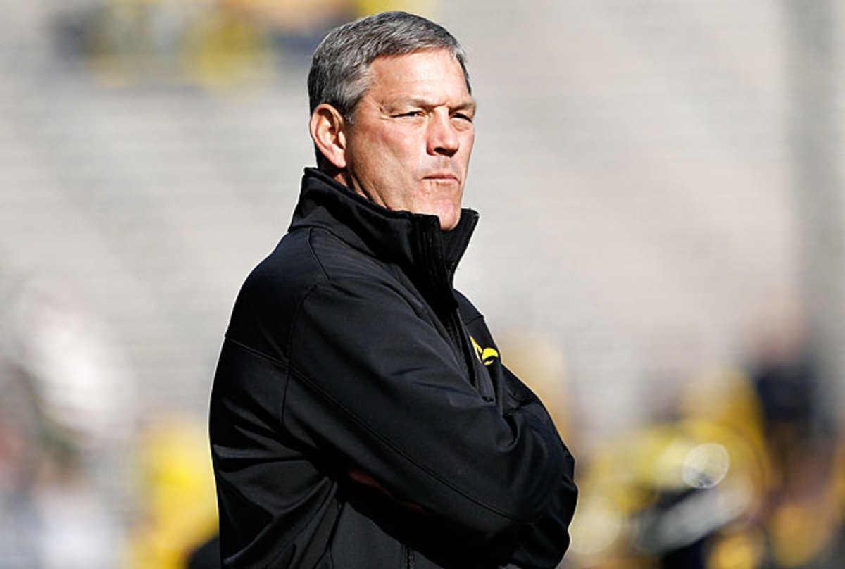 Iowa fans rushed defend coach Kirk Ferentz despite his 27-29 Big Ten record over the last seven years.