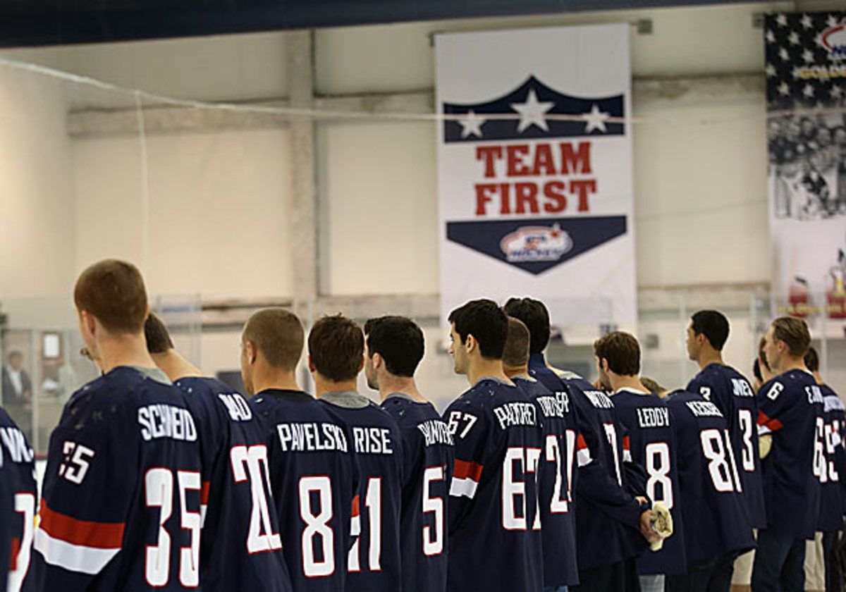 NHL players at USA Hockey Olympic Orientation Camp