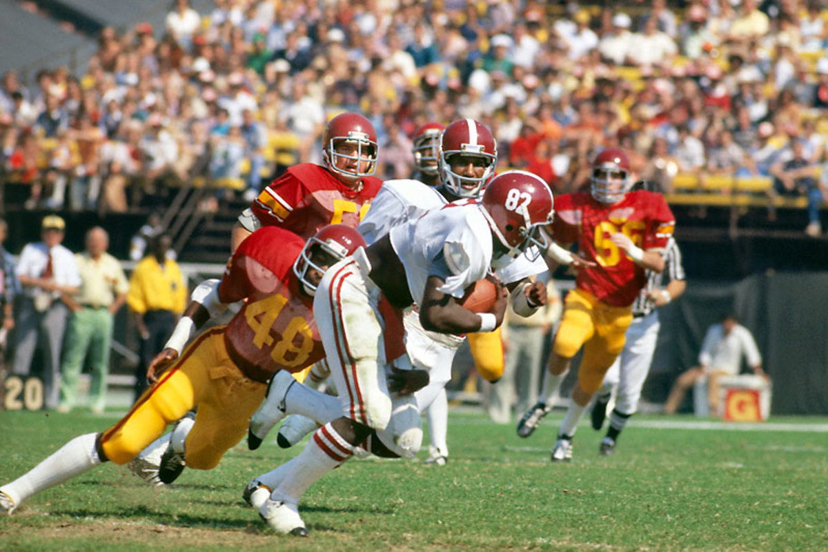 Newsome played mostly end under Bear Bryant at Bama but would move to tight end—he had the build for it—in the pros. (George Long /Sports Illustrated)