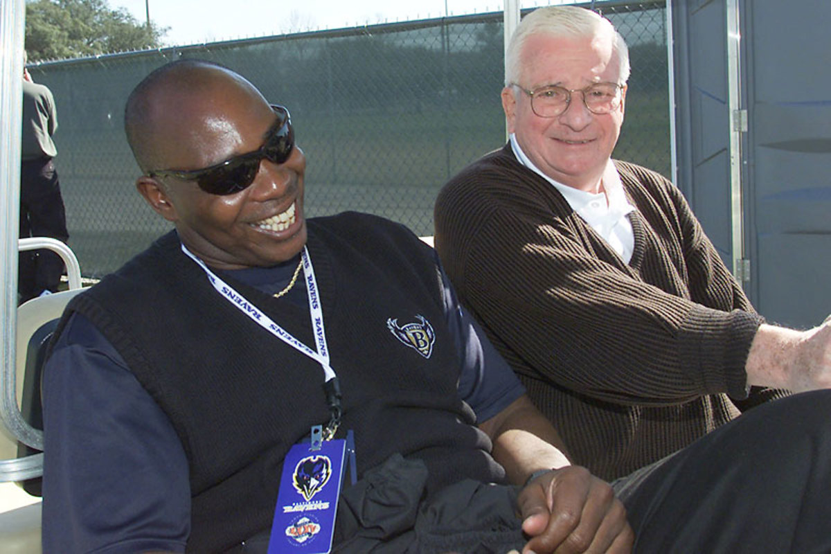 When Art Modell moved his franchise to Baltimore, he handed Browns legend Newsome the task of building the roster for the newborn Ravens.  (Roberto Borea/AP)