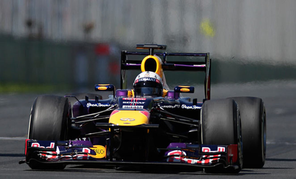 Sebastian Vettel gave notice that his Red Bull team will emerge from preseason testing on top.