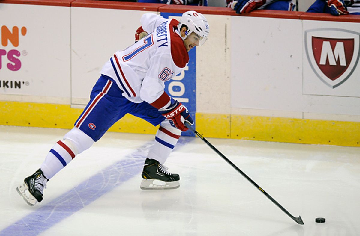 The Habs' Max Pacioretty recorded a team-high 10 shots on goal in three games this season.