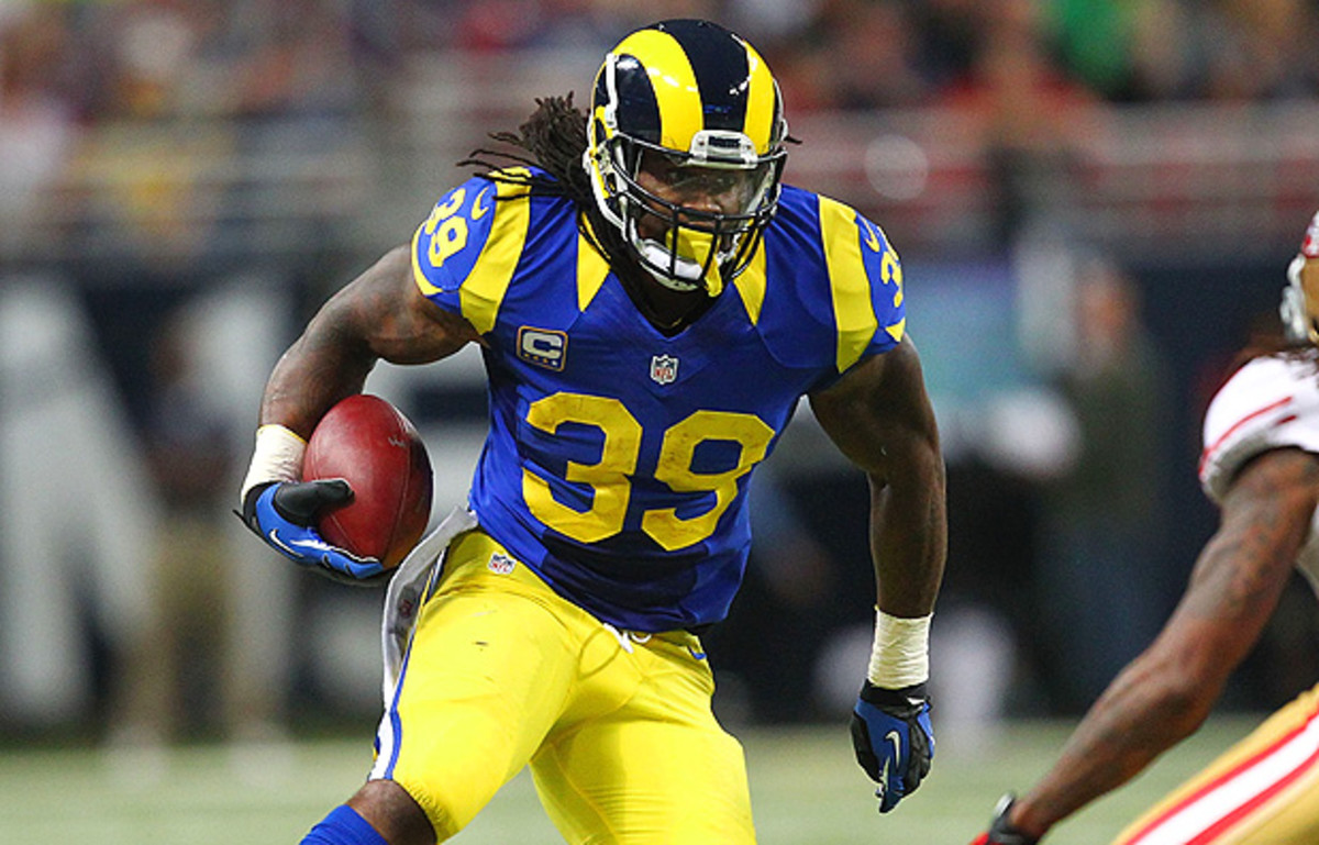 Steven Jackson rushed for over 1,000 yards every season but his first, in 2004, with the Rams. (Dilip Vishwanat/Getty Images)