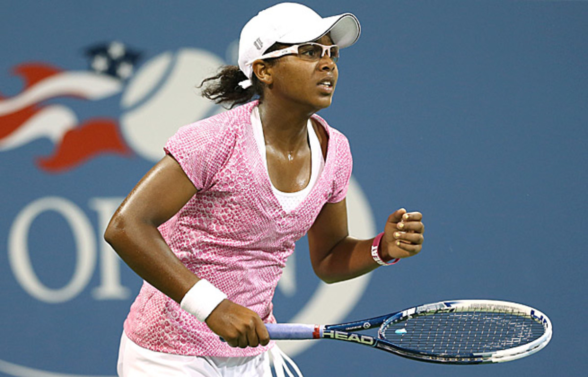 Victoria Duval held leads in the first two sets vs. Daniela Hantuchova but lost both to the veteran.