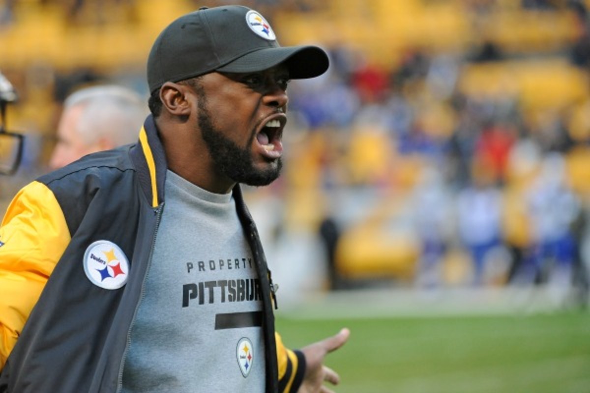 Mike Tomlin was contrite about his sideline incident Thanksgiving night. (George Gojkovich/Getty Images)