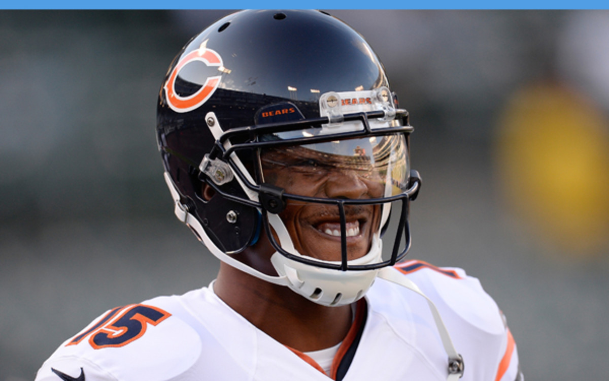 Brandon Marshall says he is frustrated by the progress of hip after offseason surgery. (Thearon W. Henderson/Getty Images)