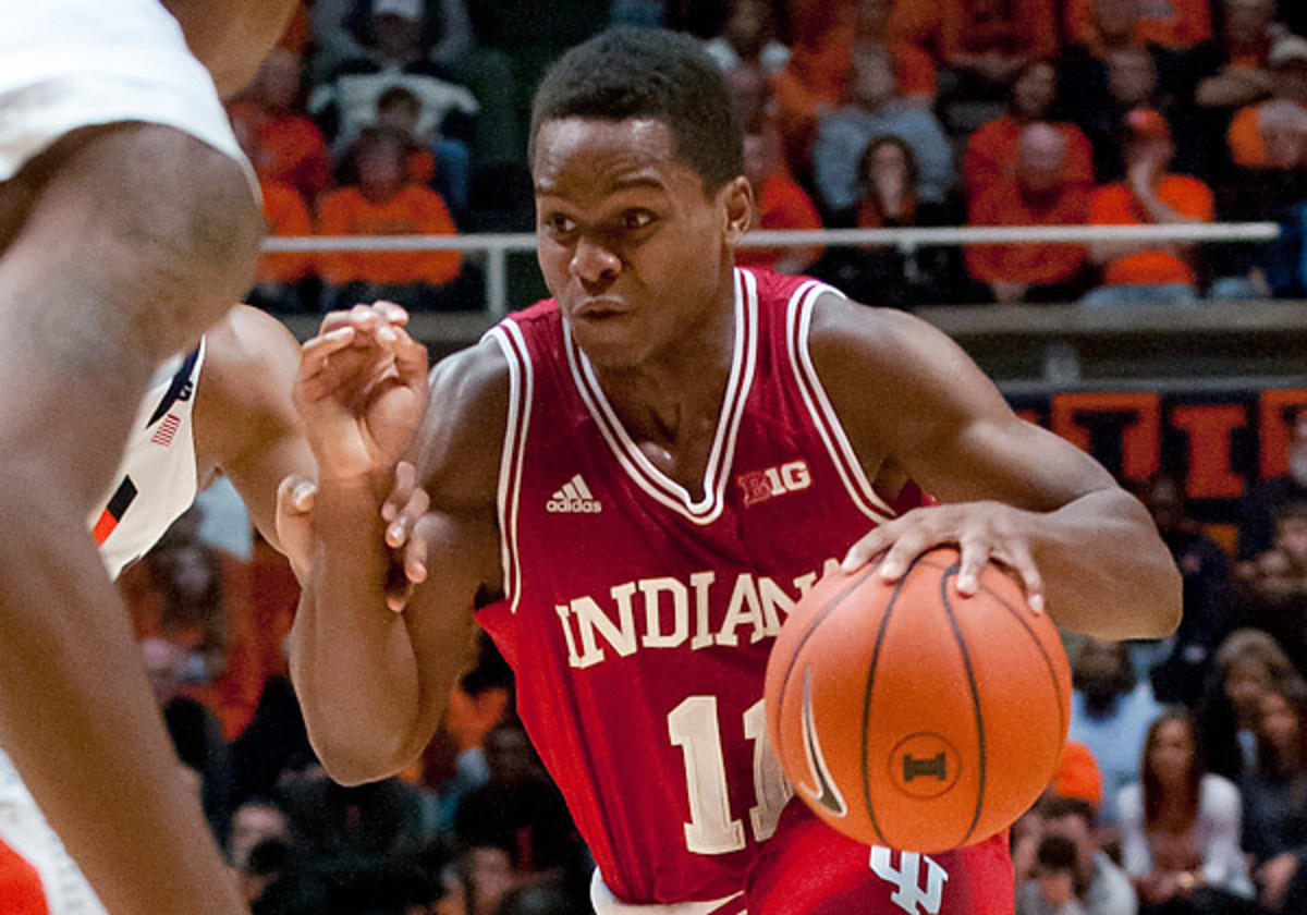 Despite getting a creer-high 30 points from Yogi Ferrell, Indiana fell to Illinois in overtime. (Bradley Leeb/AP)