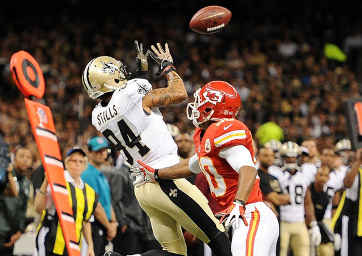 Rookie Kenny Stills will enter the season as the Saints' No. 3 wide receiver.