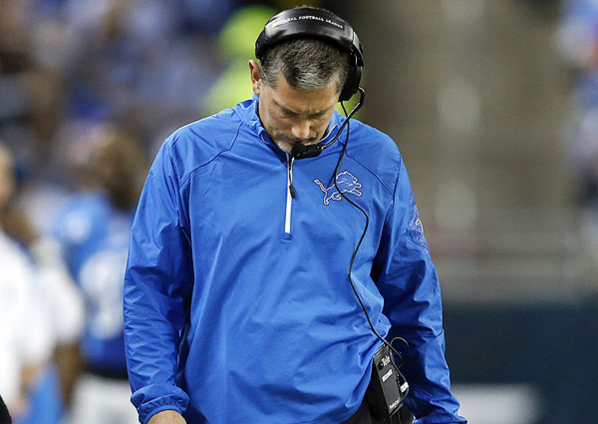 Jim Schwartz went 29-51 in five seasons as head coach of the Lions. 