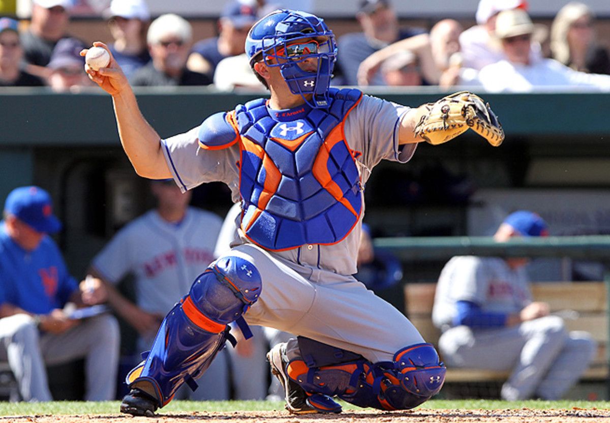 Mets' prospect Travis d'Arnaud's path to the majors was derailed by a broken metatarsal in his left foot.