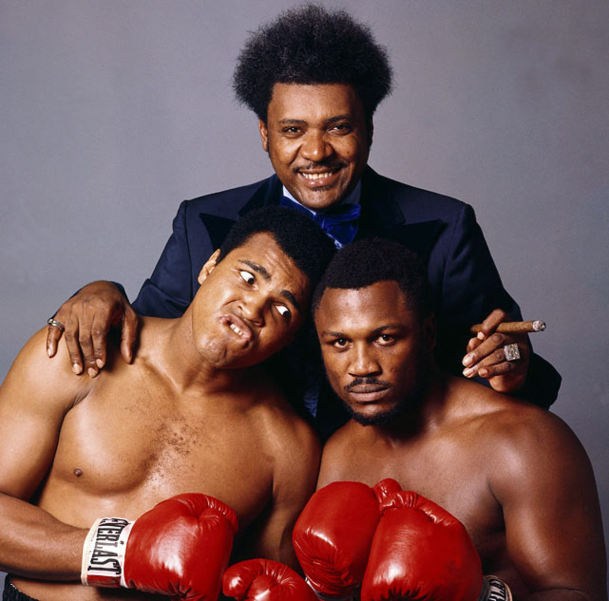 Muhammad Ali, Don King and Joe Frazier