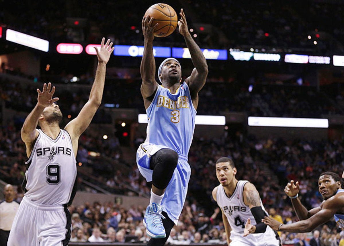 Point guard Ty Lawson led the high-octane Nuggets in scoring (16.7) and assists (6.9) last season.