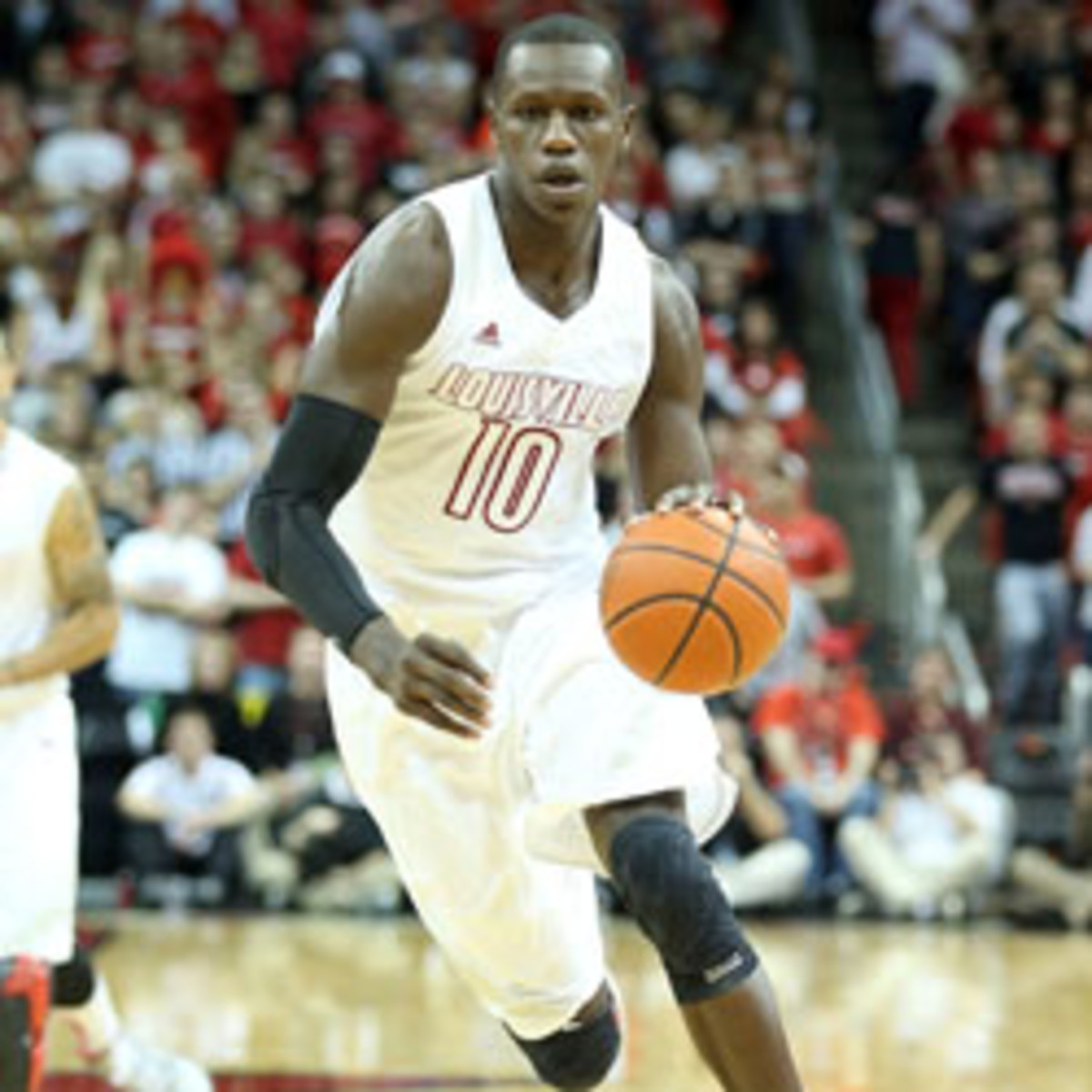 Rick Pitino expects Louisville center Gorgui Dieng to enter the NBA Draft. (Andy Lyons/Getty Images Sport)