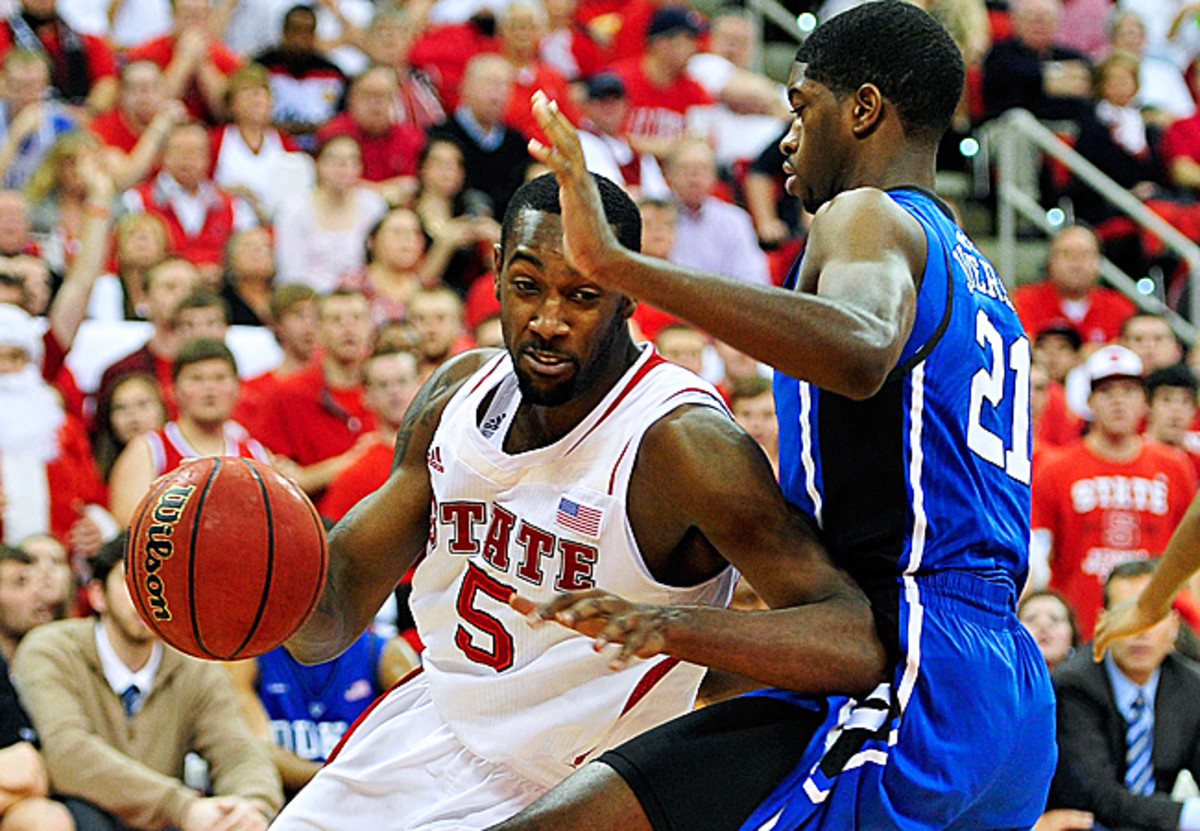 C.J. Leslie led N.C. State to its first win over a top-ranked team since beating Duke in 2004.