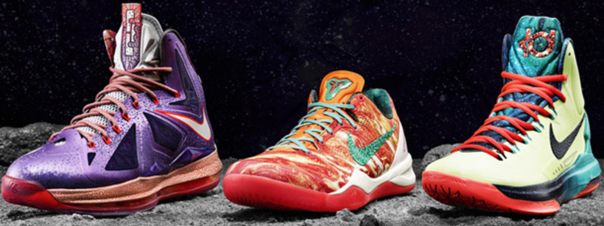 2013 All-Star sneakers for LeBron James, Kobe Bryant and Kevin Durant (Nike)