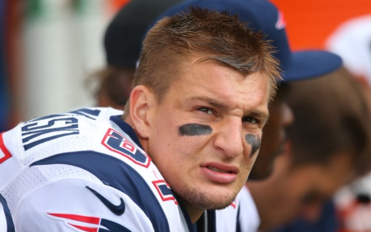 Rob Gronkowski is likely to miss Thursday's game against the Jets.  (Tom Szczerbowski/Getty Images)